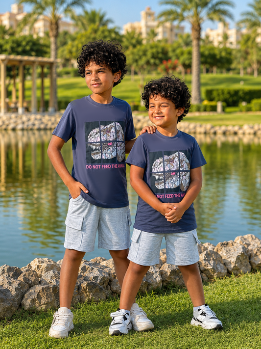 Boys’ Summer Set – Gray Dino – 10861