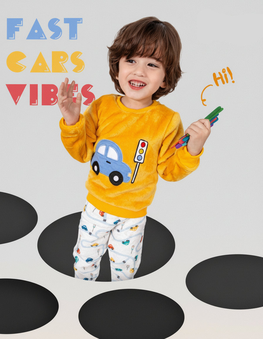 Boys’ Polar Pajama – Car – 10837
