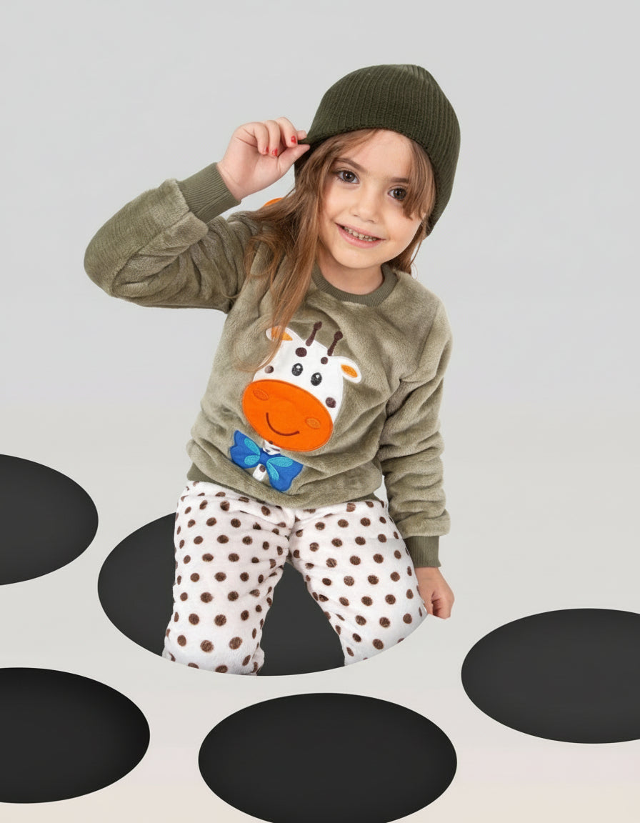 Kids’ Polar Pajama – Giraffe – 10837