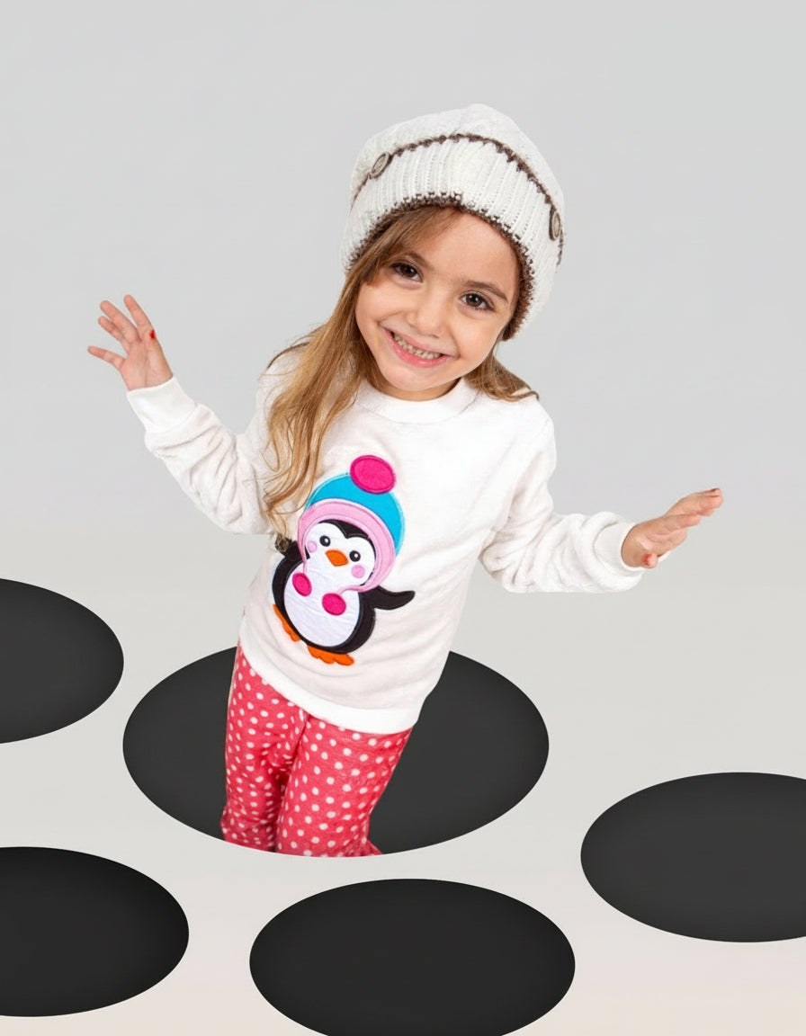 Girls’ Polar Pajama – Penguin – 10837