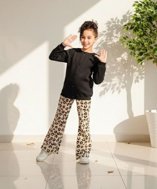 Girls' Winter Set - Black - 10841