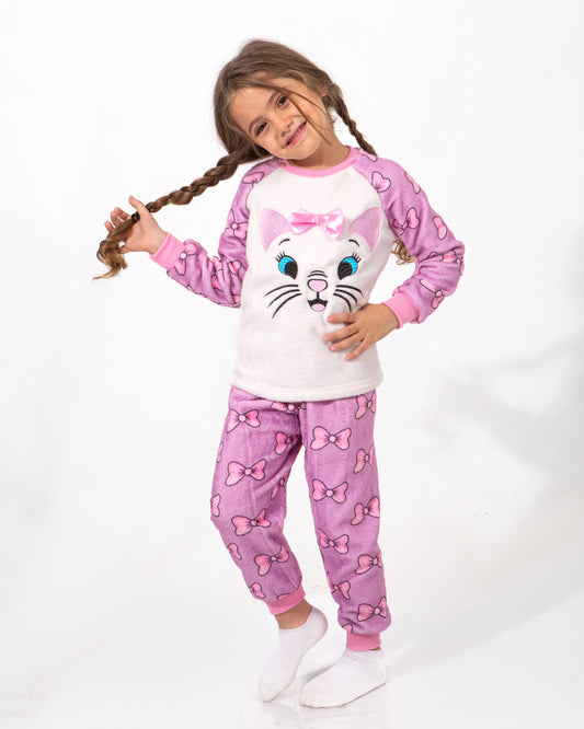 Girls' Polar Pajama – Kitty – 10865