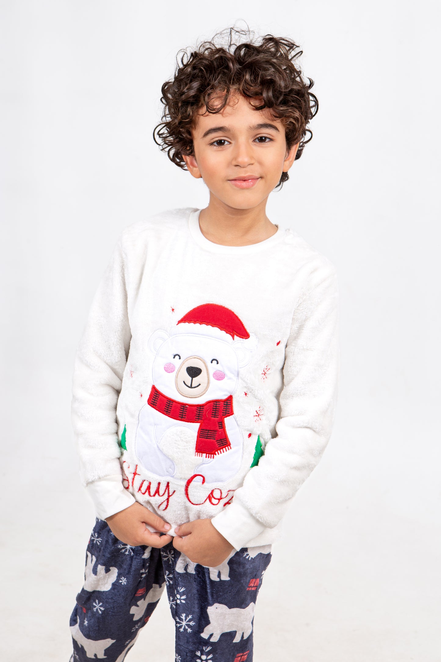Kids' Christmas Polar Pajama – Stay Cozy Polar Bear – 10835