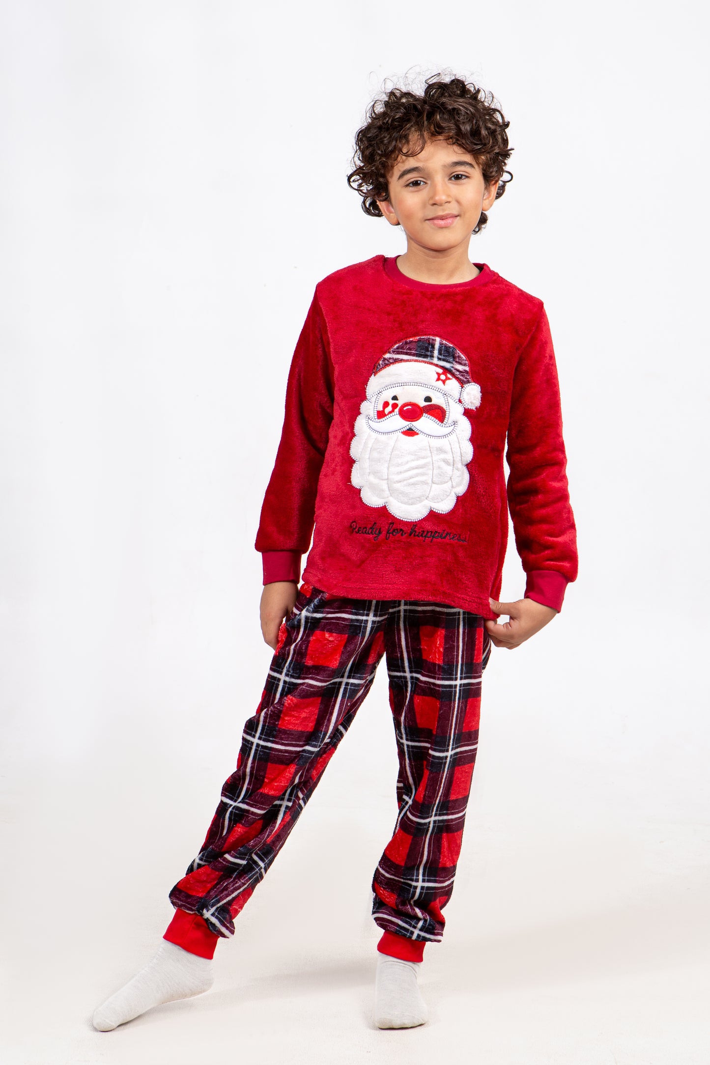 Kids' Christmas Polar Pajama – Santa Claus Red – 10835