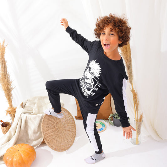 Boys’ Autumn Pajama Set – Satoru – 10820