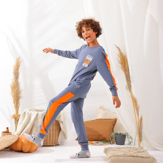 Boys’ Autumn Pajama Set – Dark Side – 10820