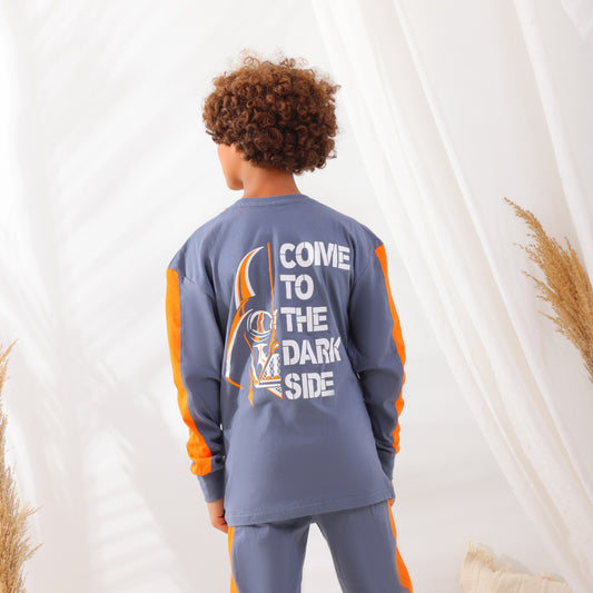 Boys’ Autumn Pajama Set – Dark Side – 10820