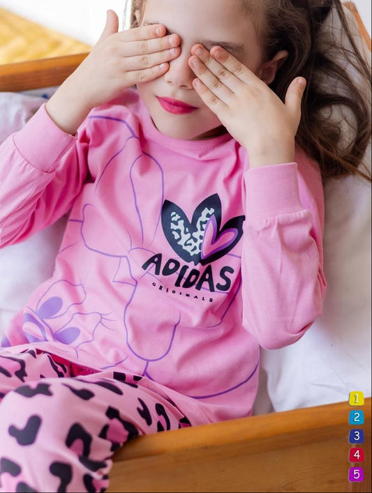 Girls’ Autumn Pjs – Pink Mini – 10850