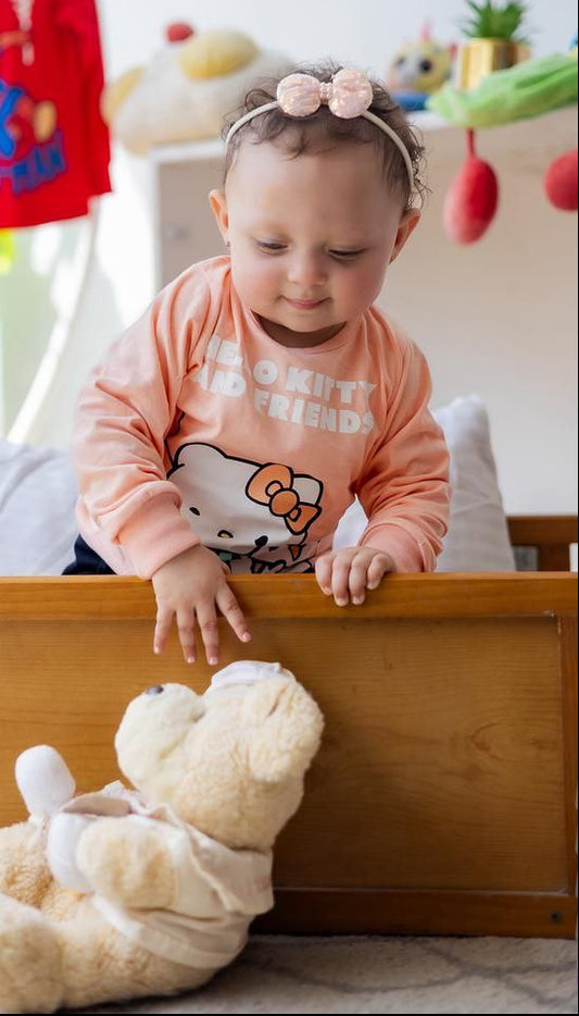 Girls’ Autumn Pjs – Orange Kitty Friends – 10850