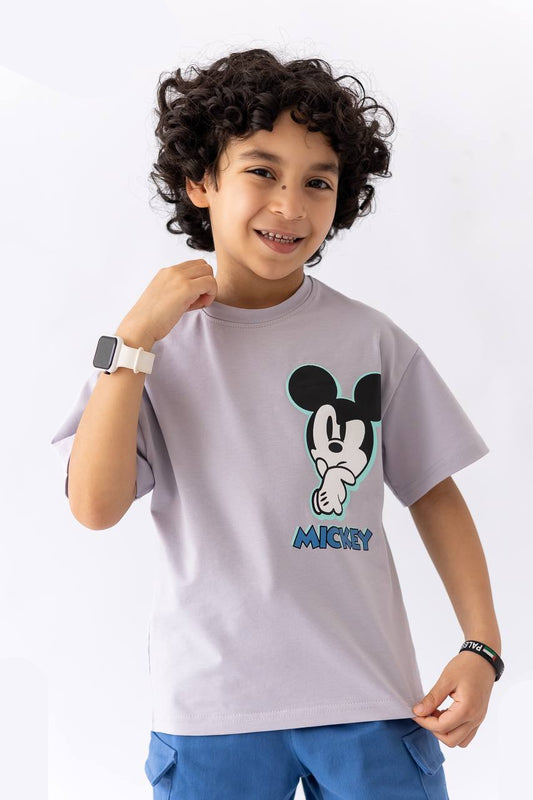 Boys’ T-shirt & Shorts Summer Set – Gray – 10811 / 10816