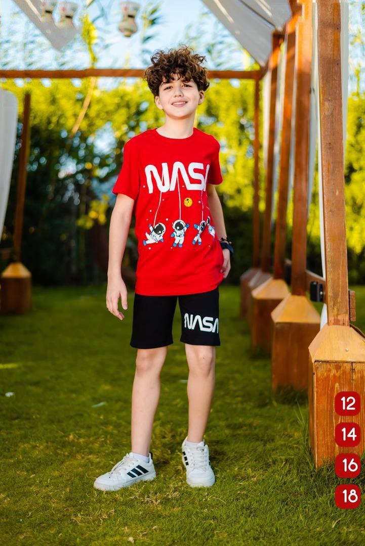 Boys’ Summer Set – Red NASA – 10813