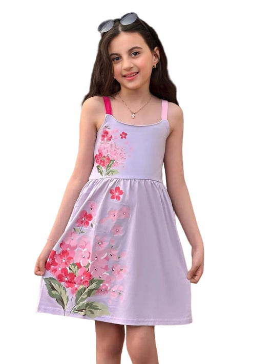 Girls' Summer Dress – Lilac – 10810