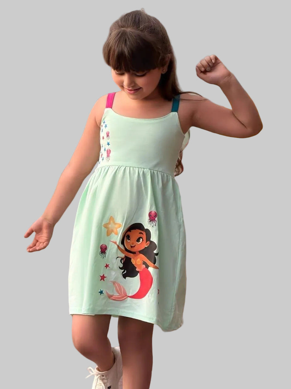 Girls' Summer Dress – Mint – 10810