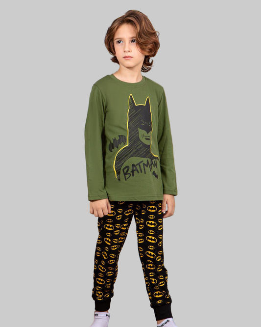 Boys’ Cotton Pajama Set – Batman Hero – 10835