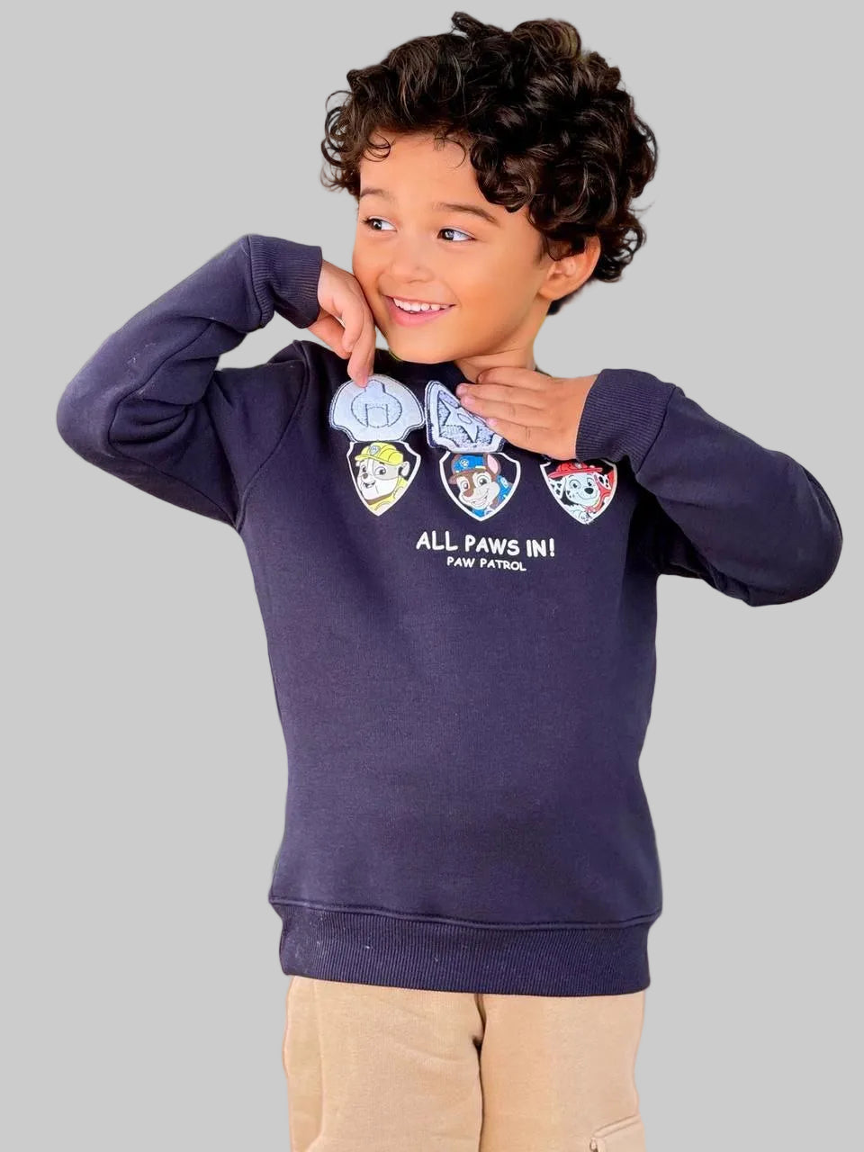 Boys' Winter Set - Navy - Cargo Pants - 10844