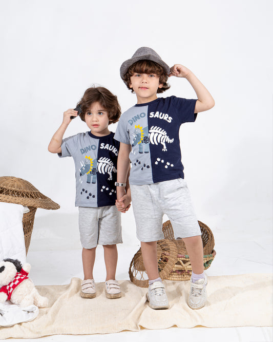 Boys’ Summer Set – Gray Dino – 10860