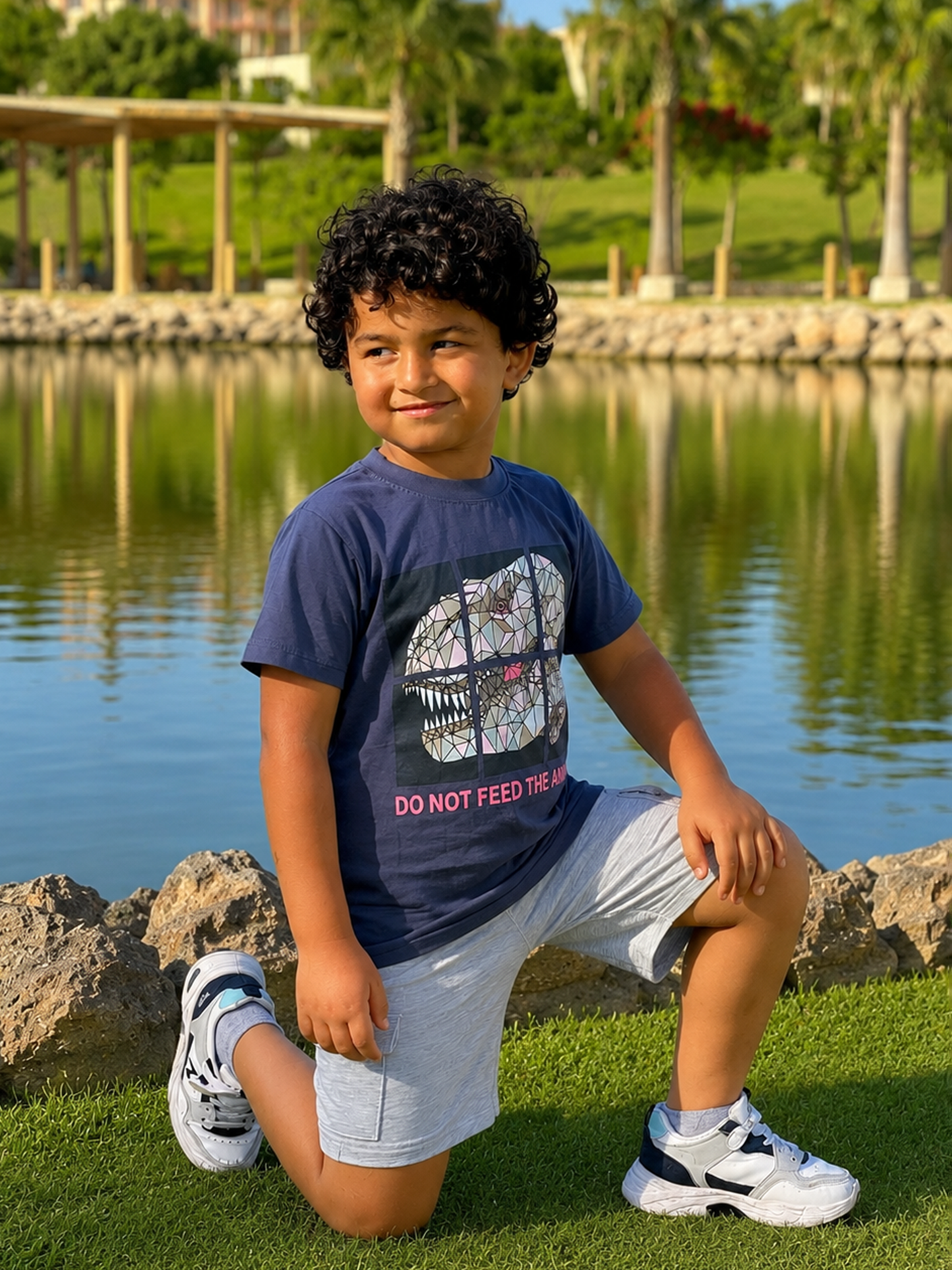 Boys’ Summer Set – Gray Dino – 10861