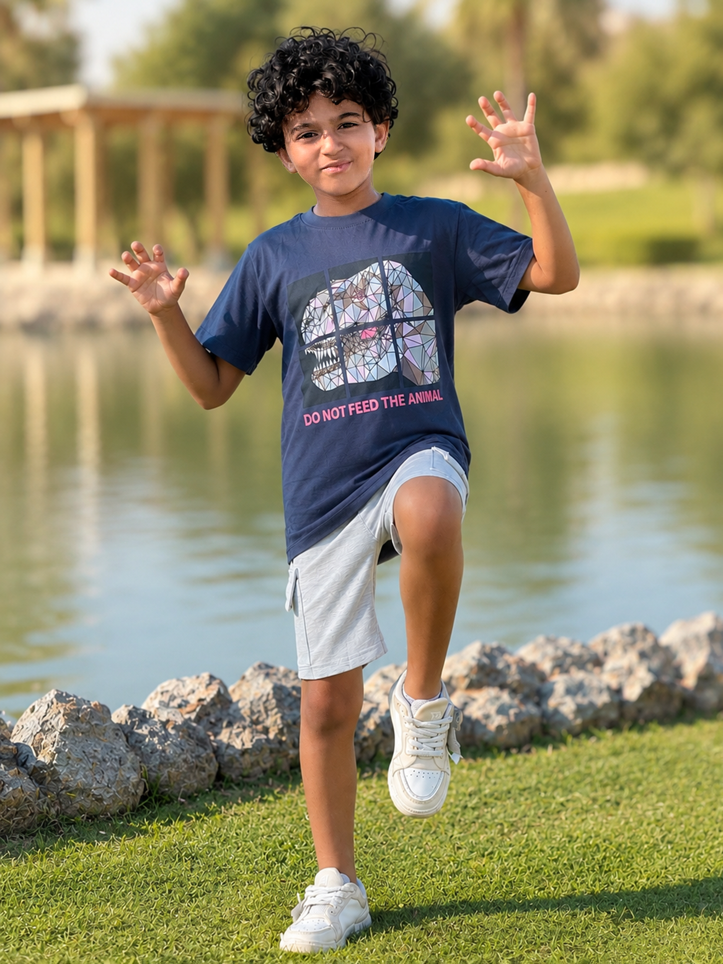 Boys’ Summer Set – Gray Dino – 10861