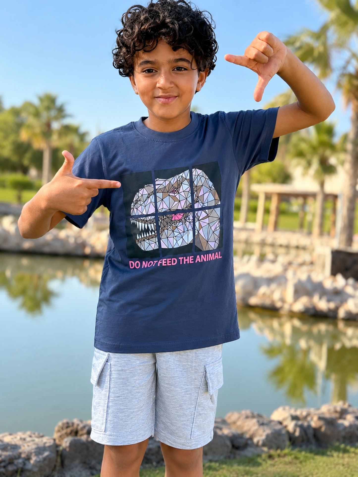 Boys’ Summer Set – Gray Dino – 10861