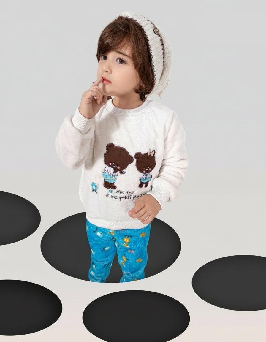 Kids’ Polar Pajama – Teddy Bears – 10837