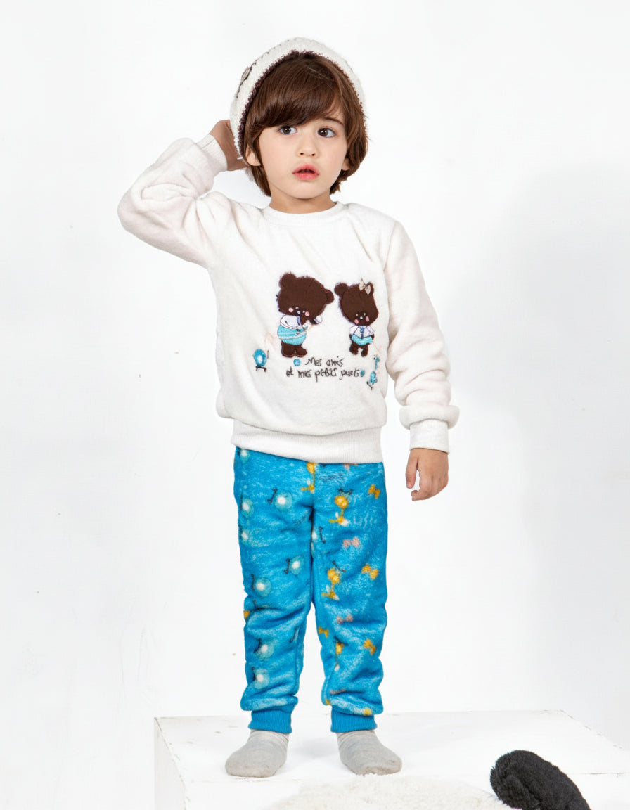 Kids’ Polar Pajama – Teddy Bears – 10837
