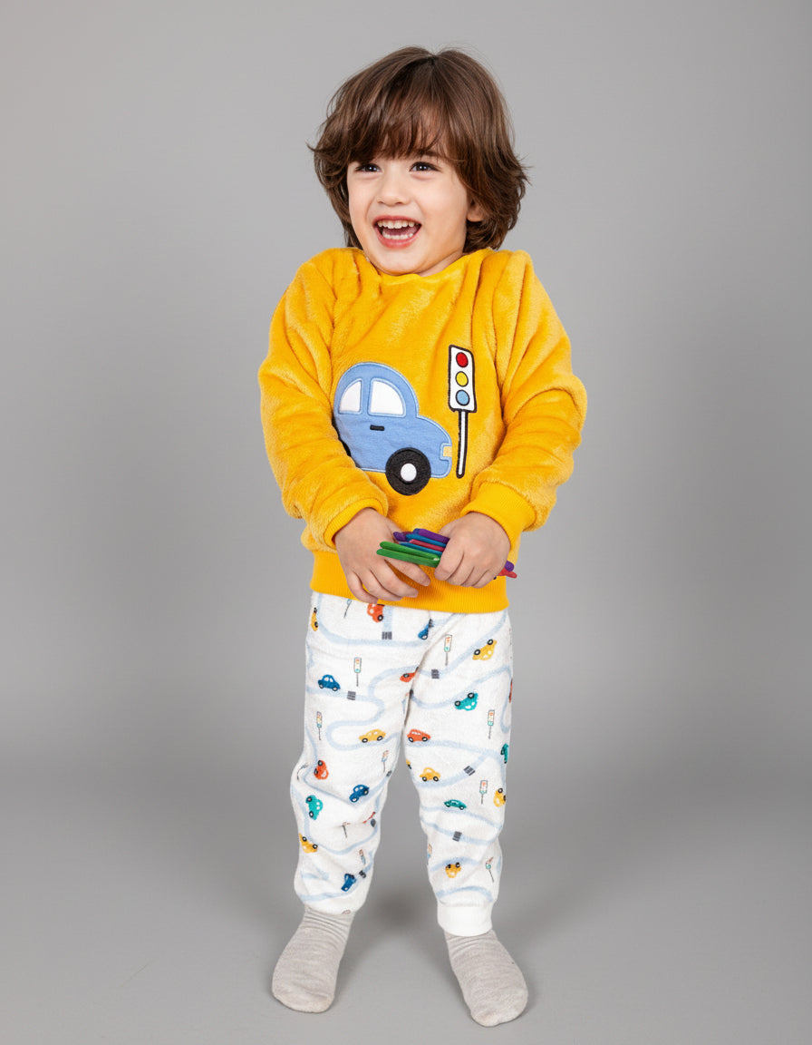 Boys’ Polar Pajama – Car – 10837