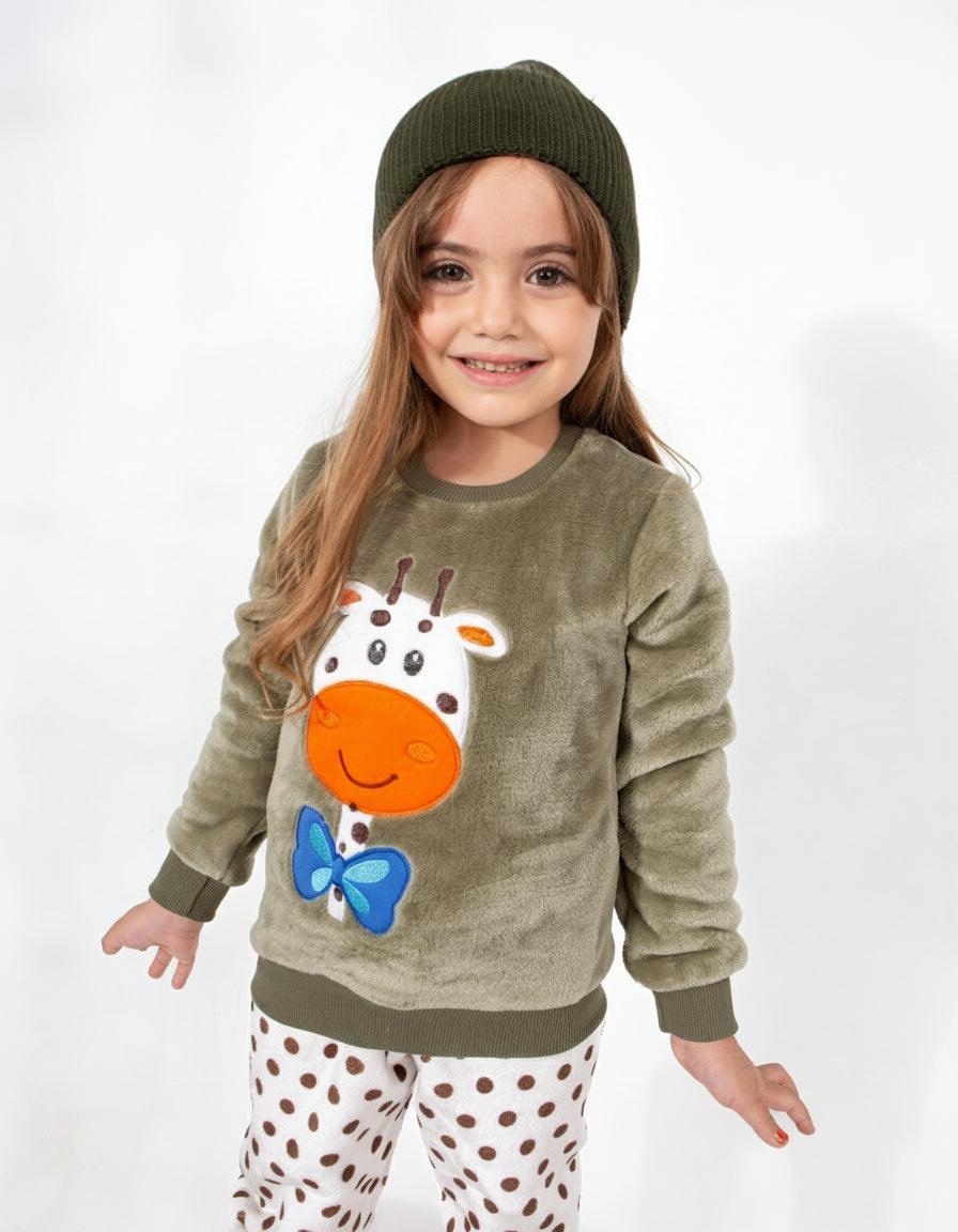 Kids’ Polar Pajama – Giraffe – 10837