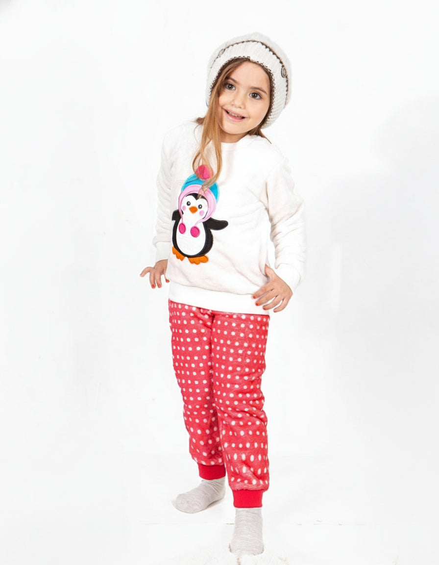 Girls’ Polar Pajama – Penguin – 10837