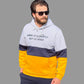 Men's Winter Hoodie Milton set - Yellow color block - 10847