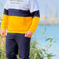 Men's Winter Hoodie Milton set - Yellow color block - 10847