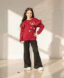 Girls' Winter Set - Burgundy - 10841