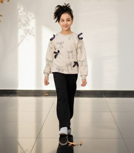Girls' Winter Set - Bows - 10841