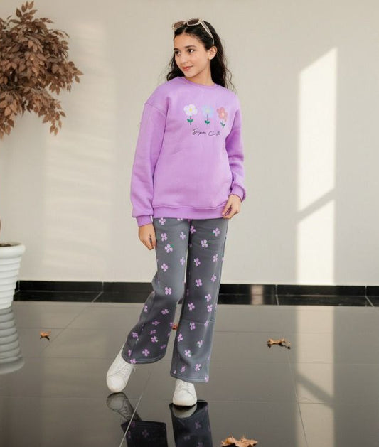 Girls' Winter Set - Lilac - 10841
