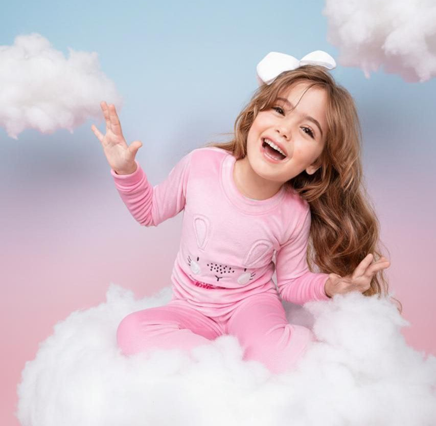Girls' Pjs - Pink Bunny - 10839