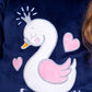Girls' Pjs - Navy Swan - 10839