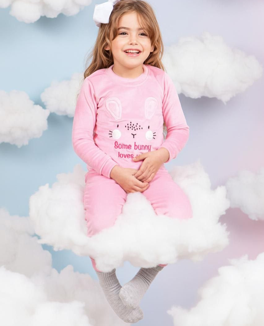 Girls' Pjs - Pink Bunny - 10839