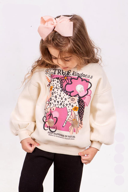 Girls' Winter Set - Sequin Unicorn - 10842