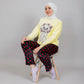 Women’s Polar Pajamas – Totally Cute Yellow Cat  – 10754