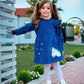 Girls’ long sleeves Dress – Unicorn – 10840