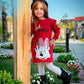 Girls’ long sleeves Dress – Red Minnie Mouse – 10840