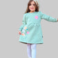 Girls’ long sleeves Dress – Flowers – 10840