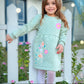 Girls’ long sleeves Dress – Flowers – 10840