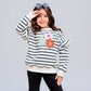 Girls' Winter Set - Striped - Ruffle - 10844