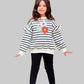 Girls' Winter Set - Striped - Ruffle - 10844