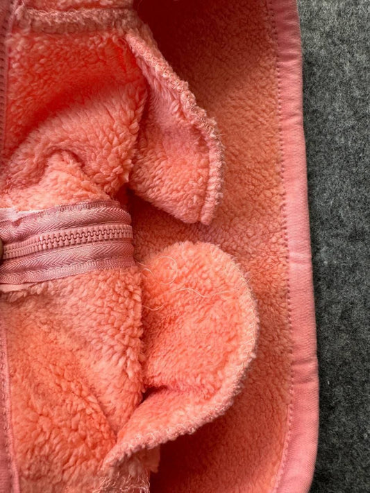 Jacket - Sherpa Hoodie Sweatshirt - Orange - 10719/29