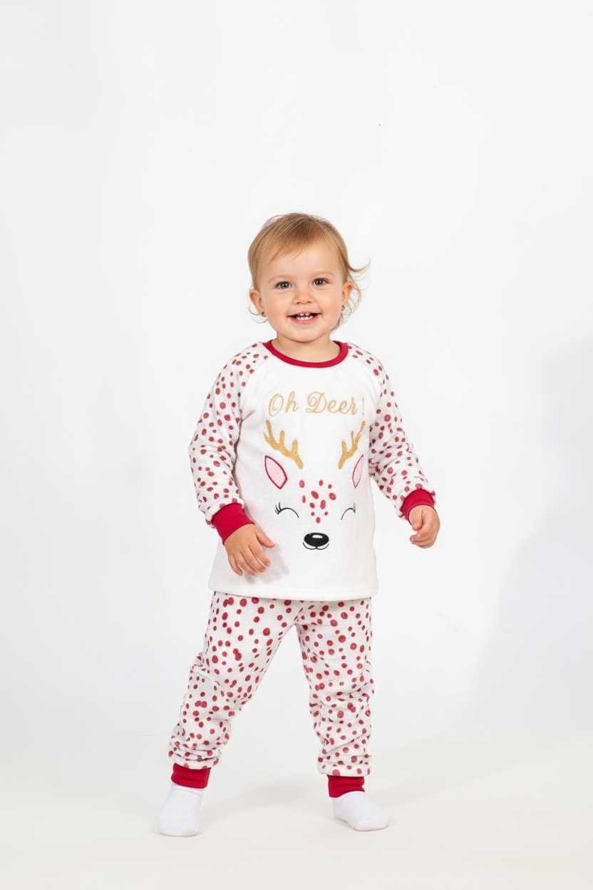 Kids' Christmas Polar Pajama – Oh Deer Reindeer – 10835