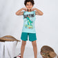 Boys’ Summer Pajama – Sleeveless – Crocodile Surfing – 10857
