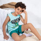 Boys’ Summer Pajama – Sleeveless – Crocodile Surfing – 10857