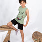 Boys’ Summer Pajama – Sleeveless – Dino – 10857