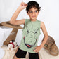 Boys’ Summer Pajama – Sleeveless – Dino – 10857